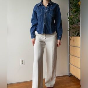 Calvin Klein denim button down longsleeve top